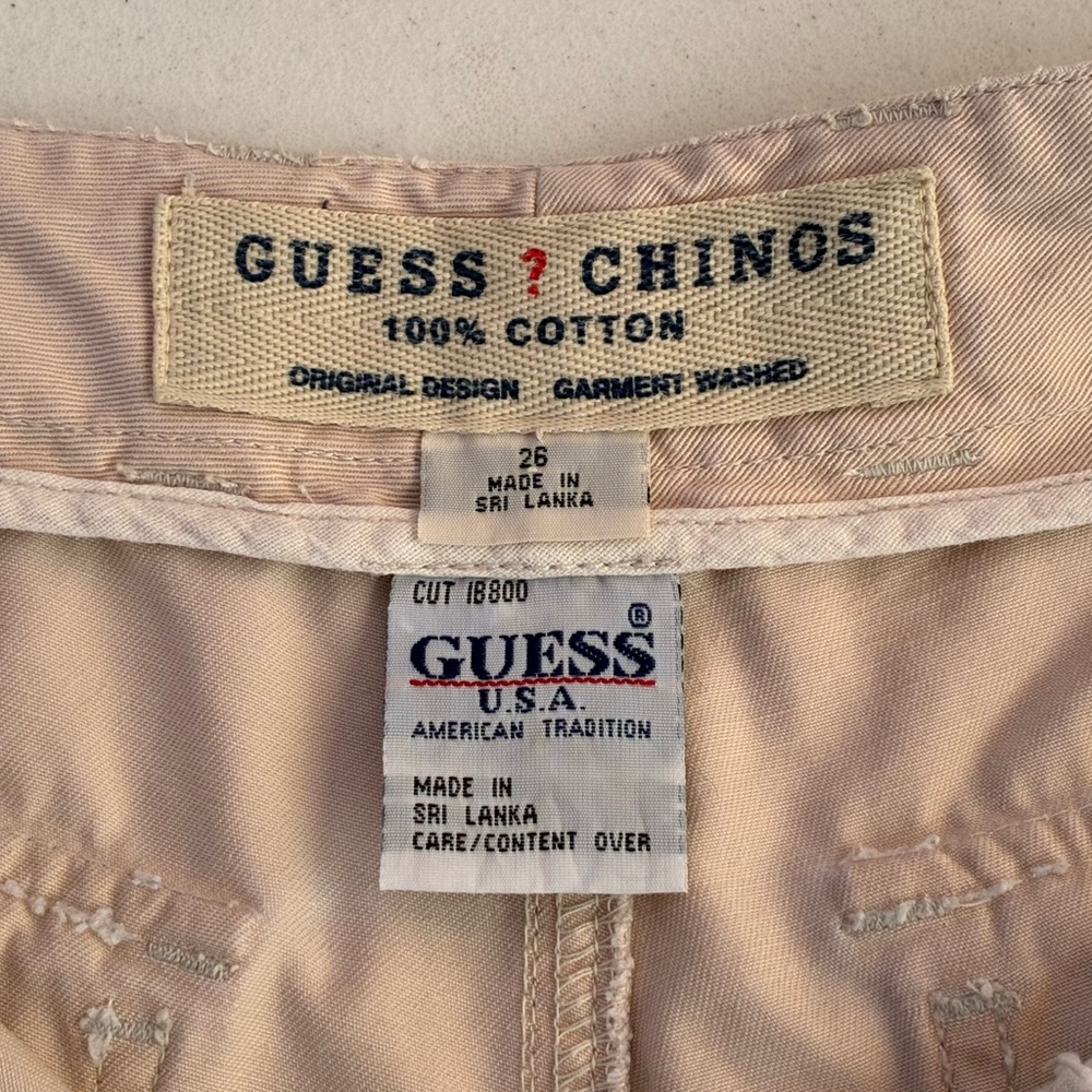 Guess Chinos Khaki Women's Shorts - Picture 3 of 8